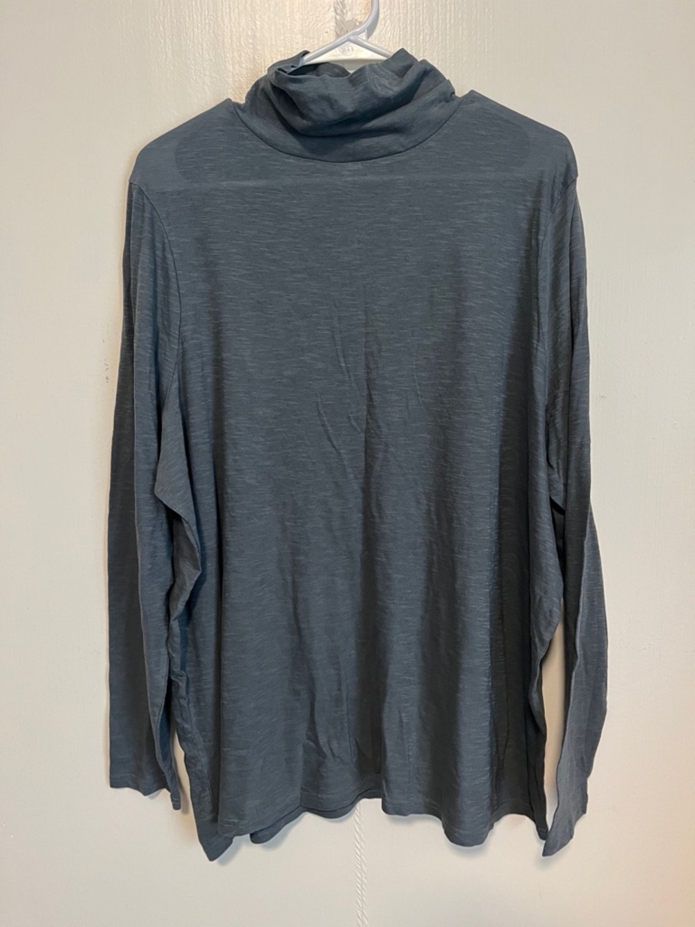 Pact Women's Long Sleeve Turtleneck - Slate Blue